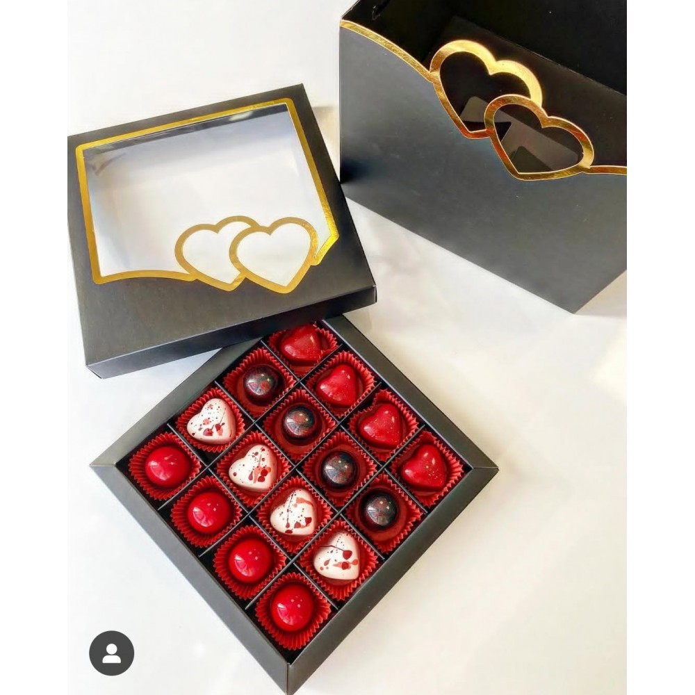 16 Bölmeli Çikolata Kutu ve Çanta Set — galeri görseli